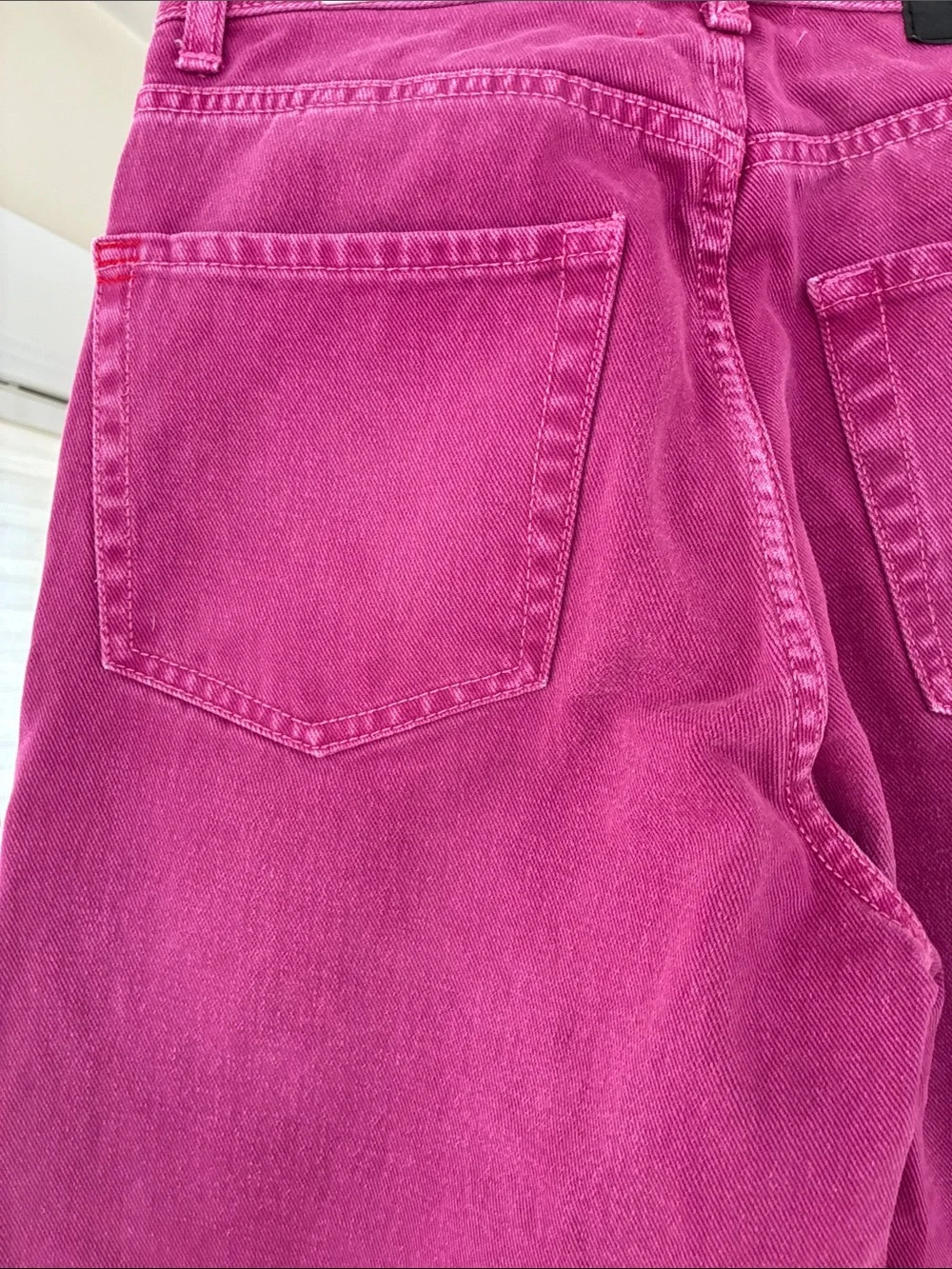 BDG Wide Leg Jeans in Vibrant Magenta